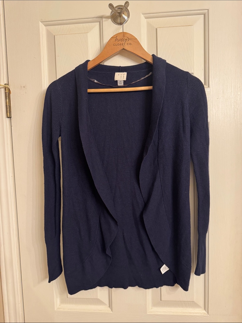 a new day Navy Open-Front Lightweight Cardigan
